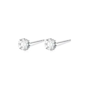 SHEEHHYY Faux Crystal S925 Silver Stud Earrings Unisex