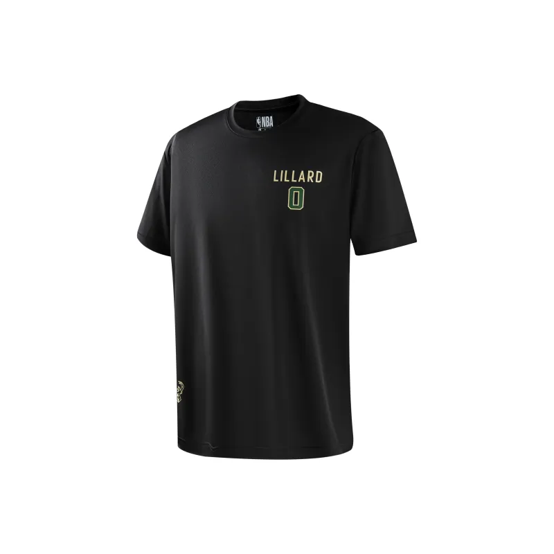 NBA Player Number Series T Shirts Unisex Black-0