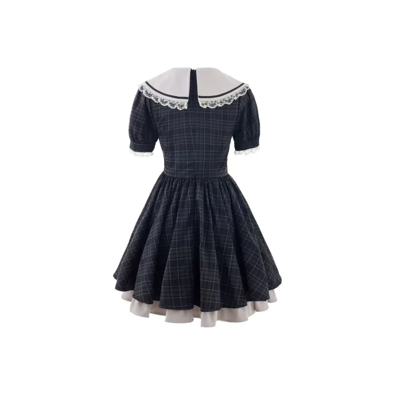 Incolore Short Sleeved Dresses Women's Gray Dresses-1