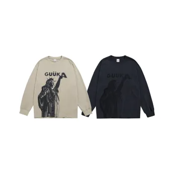 Guuka T Shirts Unisex 2 Pack Light Apricot+Dark Gray