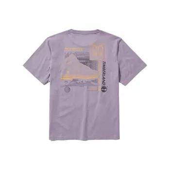 Timberland T Shirt Unisex Gray Purple
