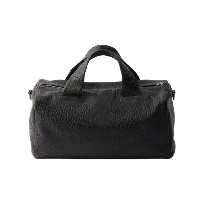 PRADA Lambskin Travel Bag Unisex Black-2