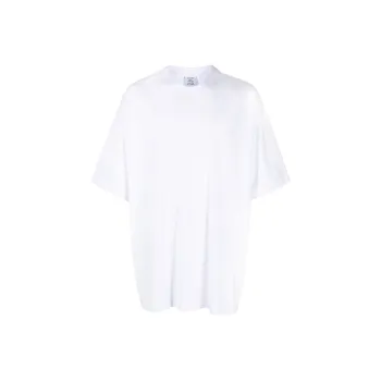 Vetements T-Shirts Unisex Pink Chalk White