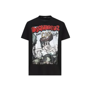 DSQUARED 2 Cigarette Crewneck T Shirt