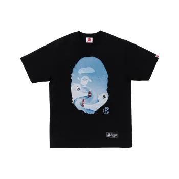 A BATHING APE X Coca Cola Photo Ape Head Tee