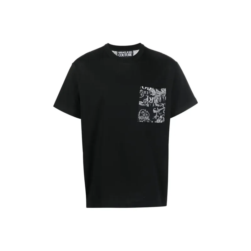 VERSACE JEANS COUTURE T Shirt Men's Black Gray-0
