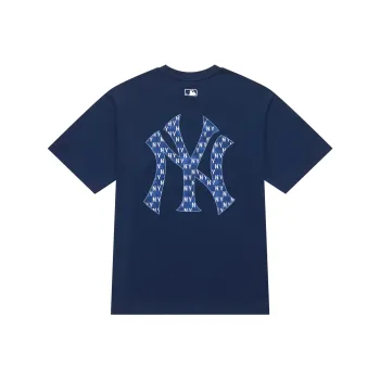 MLB MONOGRAM Collection New York Yankees SS24 T Shirt Unisex Navy Blue