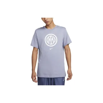Nike Inter Milan Crest T-Shirt Men's Gray Stone Color