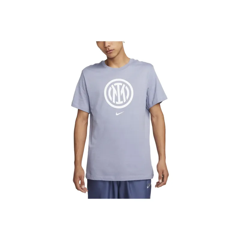 Nike Inter Milan Crest T-Shirt Men's Gray Stone Color-0