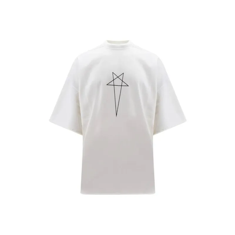 Rick Owens DRKSHDW Pentagram Cotton T-shirt-0