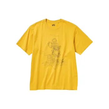 UNIQLO T-Shirt Unisex Light Yellow
