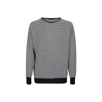 LARDINI Horizontal stripe Crew Neck Jumper