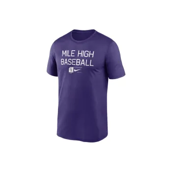 Nike Colorado Rockies Baseball Phrase Legend T-Shirt Men's Purple