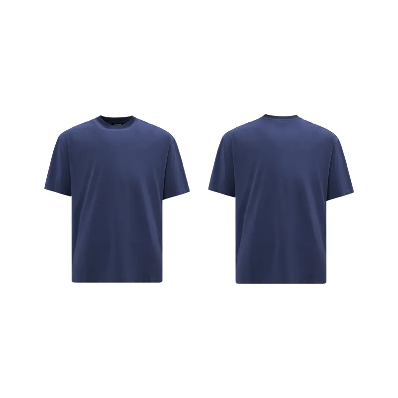MT99 Short Sleeved T Shirts Casual Loose Fit Minimalist Style Men's Premium Solid Color-21