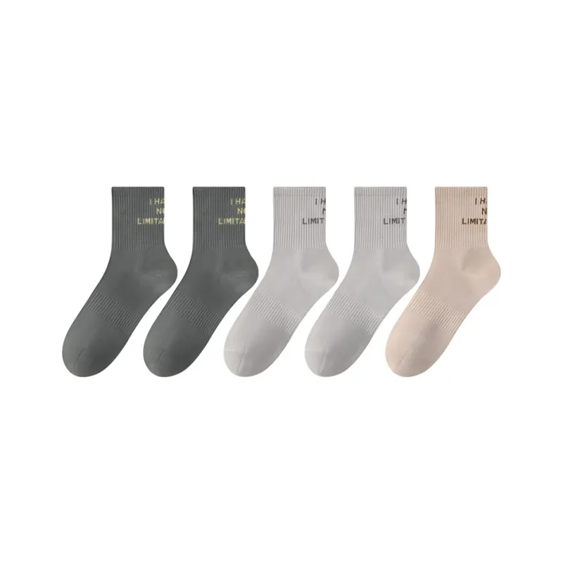 PLANDOO Mid Calf Socks Unisex 5 Pack-14