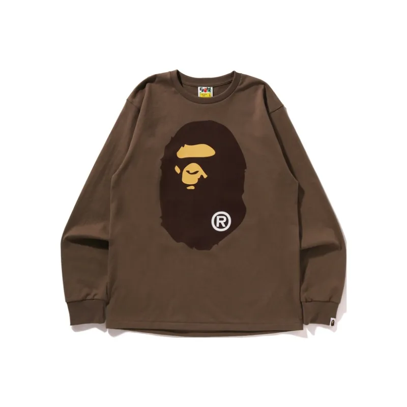 A BATHING APE Big Ape Head L/S Tee Tee-12
