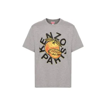 KENZO Maxi Logo Printed Crewneck T Shirt