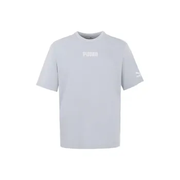 PUMA T Shirts Unisex Light Purple Gray