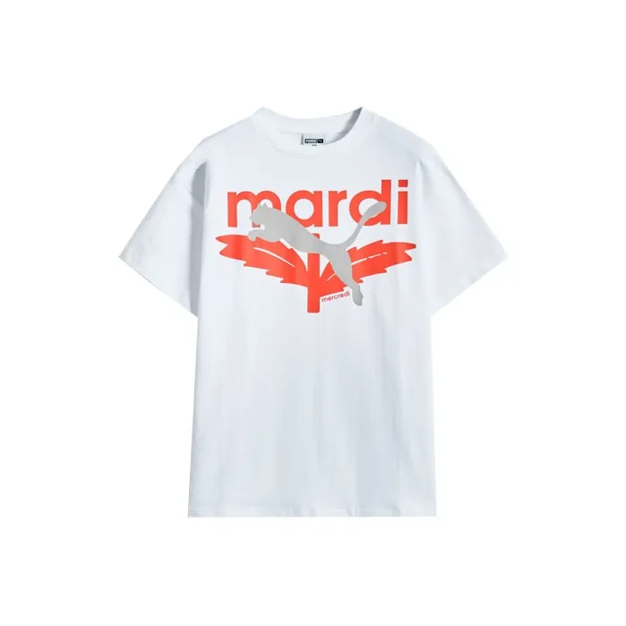 PUMA MARDI T Shirts Unisex White-0