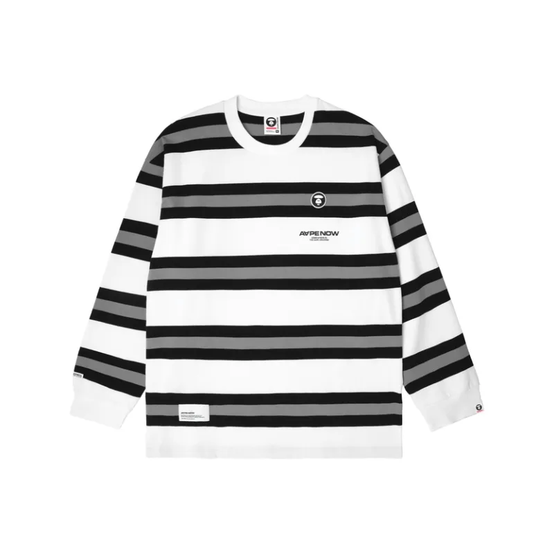 Aape Striped Long sleeve T shirt-2