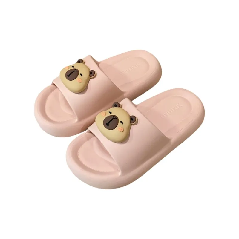 Thin Strips Sandal Slippers Unisex, White-13