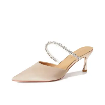 KATHRYN WILSON Rhinestone Abrasion Resistant Wrap toe Slippers Women's
