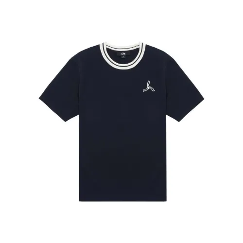 LI NING 1990 Classic Collection T Shirt Men's Deep Mysterious Blue