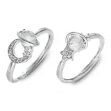 Star Moon Bestie Ring (1 Pair)