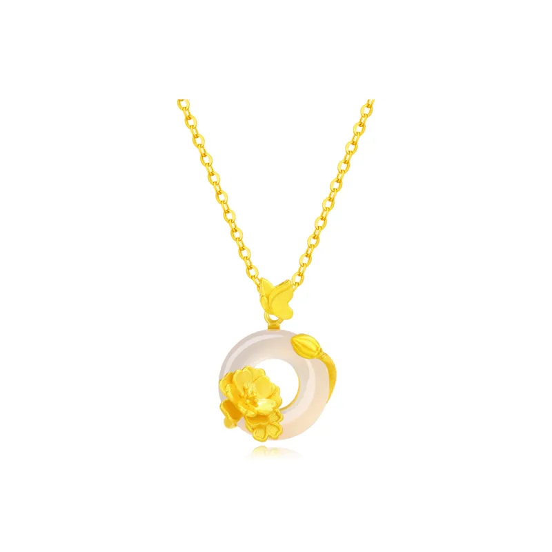 Crafts Women's Chalcedony Jade Necklaces Unisex-0