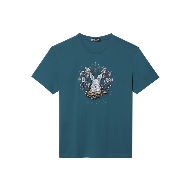 ANDREW MACKENZIE T Shirt Men's Lake Blue-0