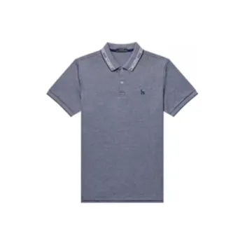 HAZZYS T Shirts Men Dark Navy Blue