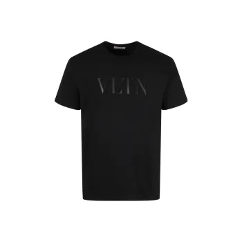Valentino Vltn Logo Printed Crewneck T Shirt