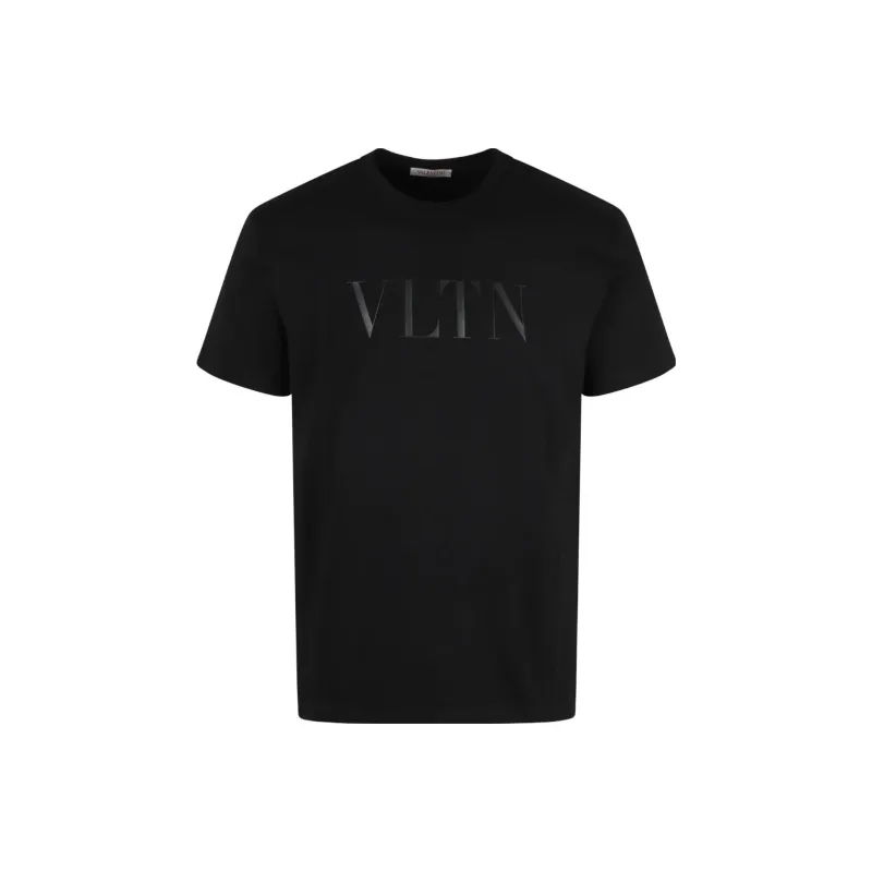 Valentino Vltn Logo Printed Crewneck T Shirt-0