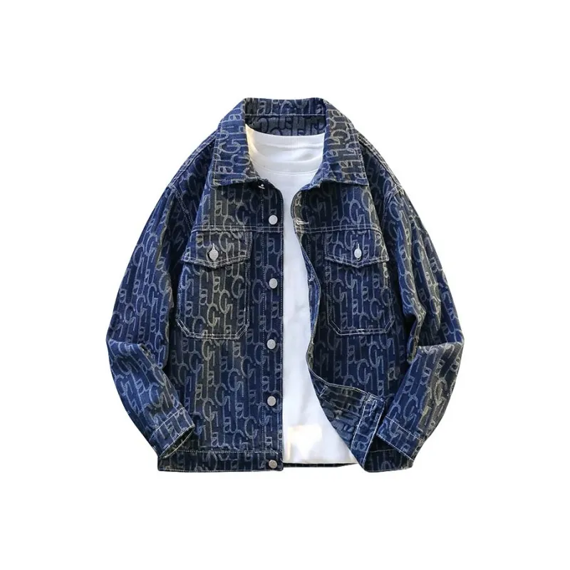 YOFVV Denim Jackets Unisex Blue-0