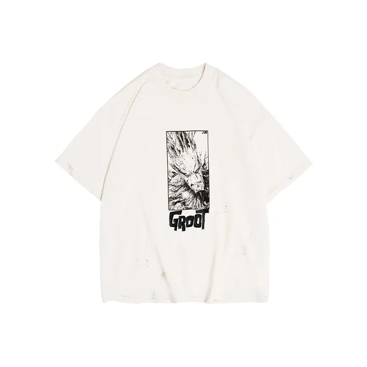 Marvel X XVESSEL X MARVEL/Marvel Co branded Series T Shirts Unisex White-0