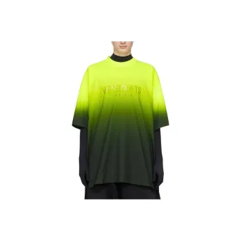 Vetements T-Shirts Men Yellow Gradient
