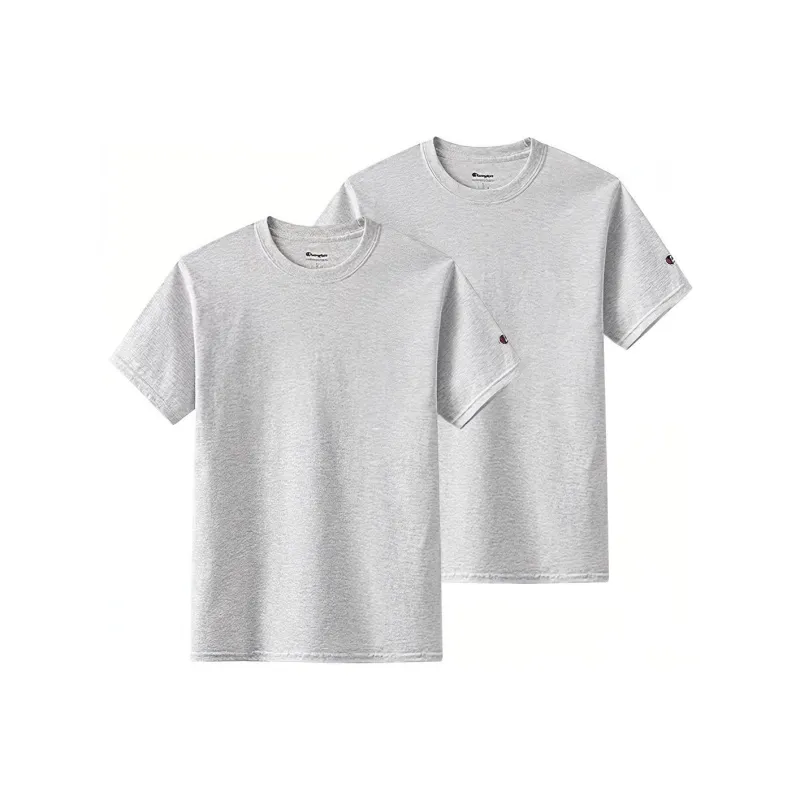 Champion T Shirt Unisex 2 Pack Silver Gray-0