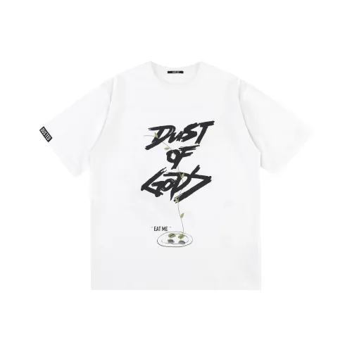 DUST OF GODS 화이트 남녀공용 티셔츠