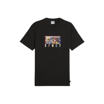 PUMA TOWELING CAT T-Shirts Men Black