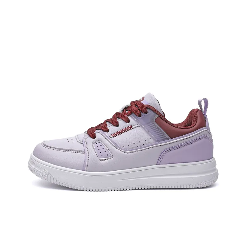 ABIDJAN Lightweight And Breathable Low Top Skateboard Shoes Unisex Pink Purple-0