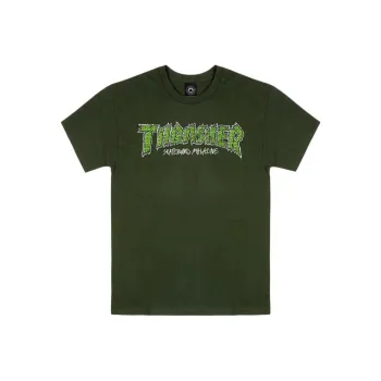 Thrasher T Shirt Unisex Forest Green