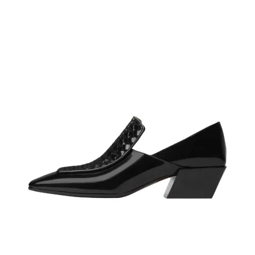 Bottega Veneta Ventura Casual Single Shoes 4cm Women's Black
