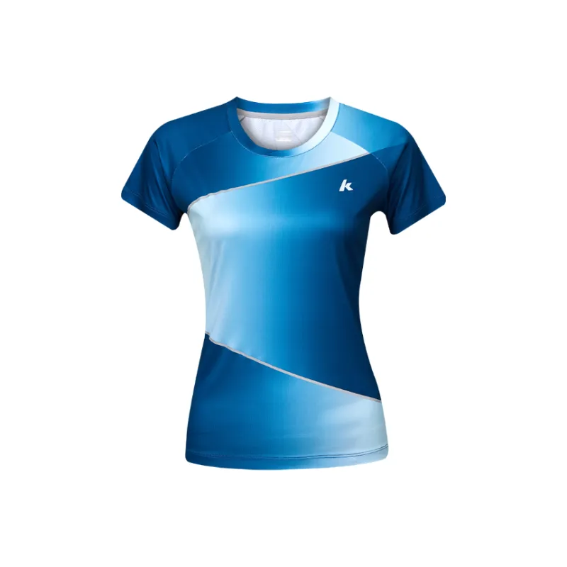 Kawasaki Breathable Quick Dry Short Sleeved Women's Milk Tea Pink-9