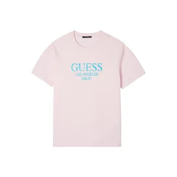 GUESS T-Shirts Men Pink