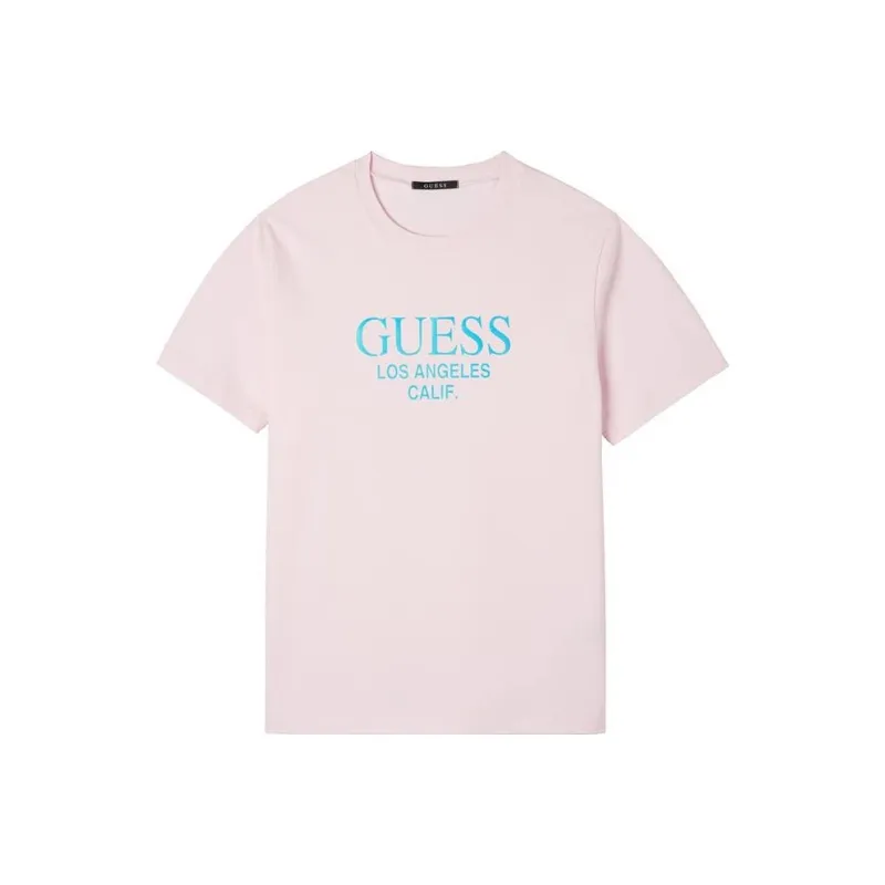 GUESS T-Shirts Men Pink-0