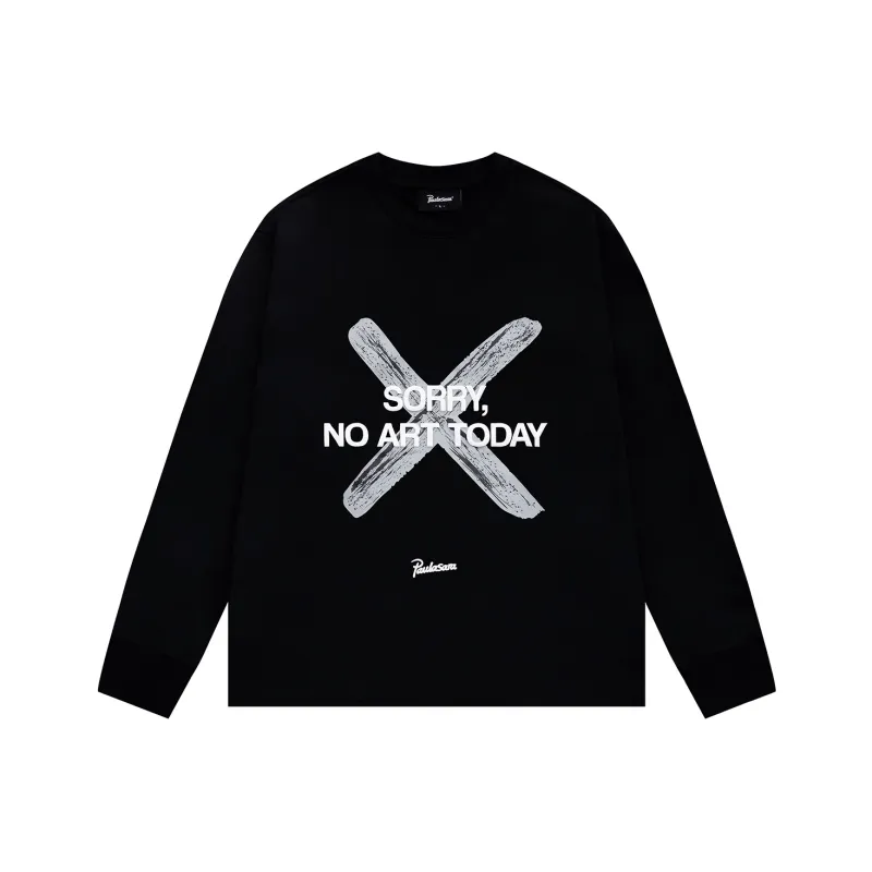 PAULASARA Long Sleeved T Shirts Unisex Black-0