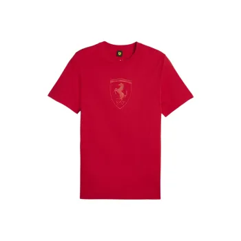 PUMA Playera Para Hombre Scuderia Ferrari Race Big Shield Tonal