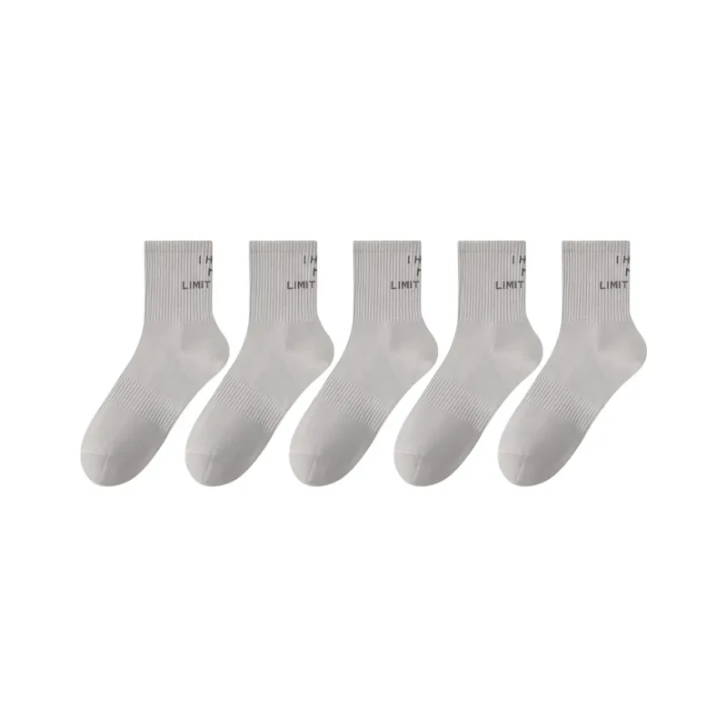 PLANDOO Mid Calf Socks Unisex 5 Pack-21