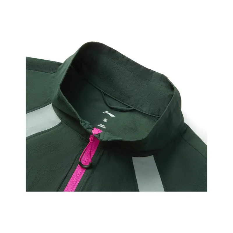 LiNing Fitness Series Trench Coat Women's Mountain View Green/Cream Green-2