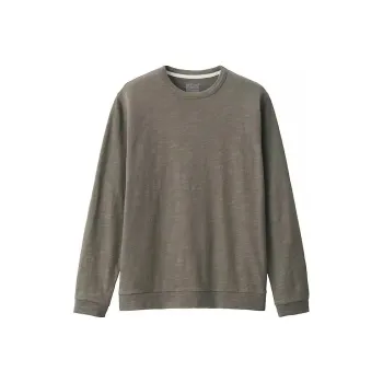 MUJI T-Shirts Men Khaki Green